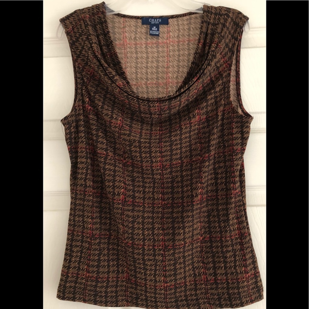 Chaps Plaid Top
